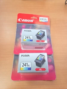 2 pack ~Genuine Canon Pixma 241 XL Color Ink Cartridge - Picture 1 of 2