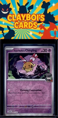 Team Rocket's Chingling SV10: Destined Rivals Pokémon 085/182 Reverse Holo NM+ - Image 1 of 2
