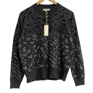 Heartloom Natalia Leopard Print Sweater Women’s Size Large New Wool Blend Casual - Picture 1 of 7