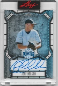 Autographed 2025 LEAF BRONX LEGACY Jeff Nelson  /65 - Picture 1 of 1