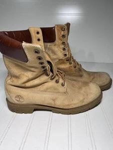 Timberland Leather Vintage Made In USA Men’s Boots Size US 9 M Tan Brown - Picture 1 of 12