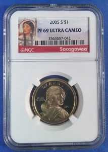 2005 S Sacagawea $1 NGC PF69 Ultra Cameo Original Red Label - Picture 1 of 5