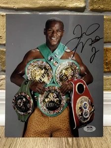 FLOYD MAYWEATHER JR SIGNIERT AUTO BOXEN 8 x 10 FOTO WBC IBF GÜRTEL PSA 341 - Bild 1 von 1
