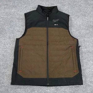 Gilet imbottito Milwaukee M12 riscaldato AXIS marrone nero M300 uomo medio - SOLO GILET - Foto 1 di 10