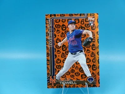 2025 Topps Update Blade Tidwell Holiday Jack O'Lantern #US22 Rookie Mets - Image 1 of 2