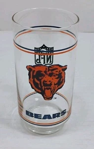 Vintage 1980’s NFL Chicago Bears Trink-/Bierglas von Mobil - Bild 1 von 2