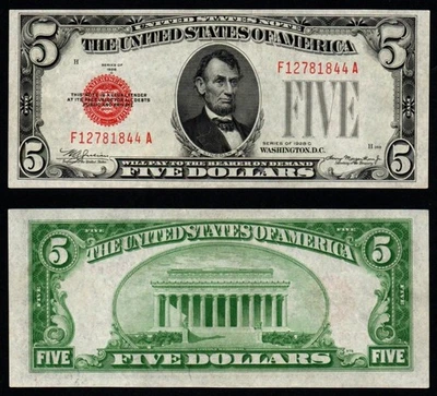 1928C $5 LINDA JOIA NÃO CIRCULADA Nota dos Estados Unidos! - Imagem 1 de 3