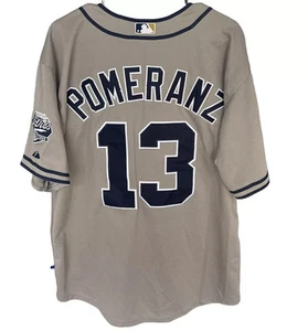 VNTG-Majestic Pomeranz San Diego Padres old school gray jersey size 44 authentic - Picture 1 of 9