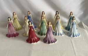 Royal Doulton Gemstones figurines Set Of 12 Complete 11 Boxed With COA - Picture 1 of 24