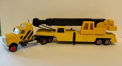 Tractor Majorette Super Movers serie 600 escala 1:87 - Remolque con grúa móvil Foto 1 de 4