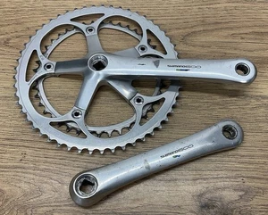 VINTAGE SHIMANO 600 FC-6400 PEDIVELLA/CATENA 52/42T - 172,5mm Bracci per BICI DA STRADA - Foto 1 di 15
