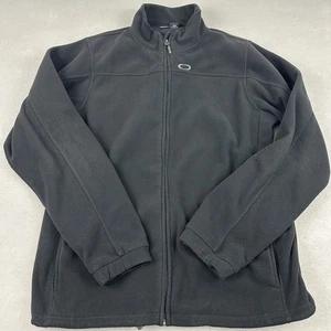 Chaqueta Oakley Para Hombre XL Negra Cremallera Completa Vellón Clásica Cálida Aire Libre Atlética Golf - Imagen 1 de 9