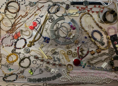 Mode Schmuck Konvolut | Bastler Lot Sammlung Schrott defekt Q - Bild 1 von 4