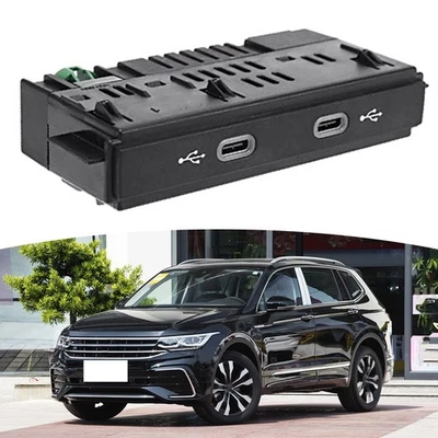 For Tiguan For MK2 Vehicle Parts Double USB Charging Port with Quality Material - Image 1 of 4