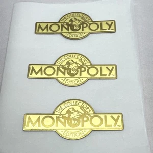 3 Franklin Mint Monopoly Collector Edition Gold Plated Board Side Logo 1991 - Picture 1 of 4