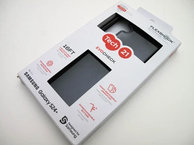 Tech21 Evo Check Series Case for Samsung Galaxy S24+ (Plus) Smoke Black - Image 1 of 2