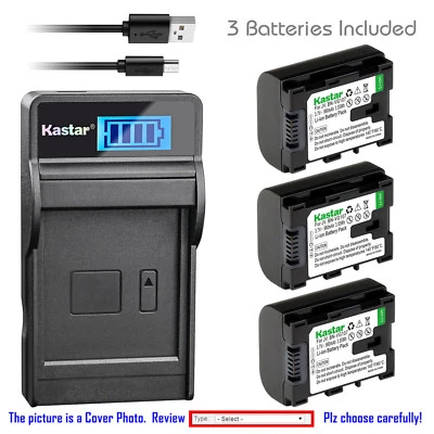 Cargador LCD de batería Kastar para JVC BN-VG107 JVC Everio GZ-MS240 Everio GZ-MS250 Foto 1 de 4