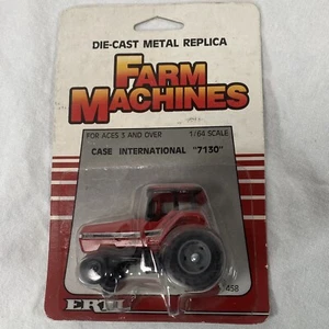 New In Box 1986 ERTL Farm Machines Red #458 Case International 7130 Scale 1/64 - Picture 1 of 4