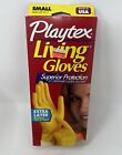 Vintage Playtex Living Latex Neoprene Gloves Yellow Small 90s Made In USA