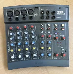 Mini-mezclador Spirit Folio Notepad, de Soundcraft RW5354, 10 entradas, ¡gran sonido! - Imagen 1 de 4