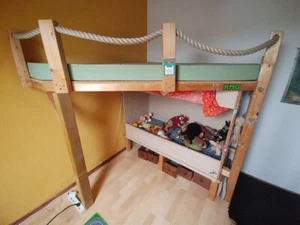 Massives Kinder-Etagenbett Ecke,Platzsparend praktisch, Unikat - Bild 1 von 7