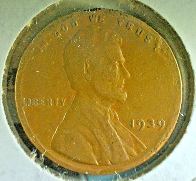 CINCO DE MAYO EVENT BEGINS- U.S. 1939 "P"  WHEATBACK "RIM" ERROR PENNY KM#132 - Image 1 of 3
