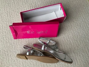 Miss Sophie Silver Strappy Sandals - Size 7/Eur size 41 - holidays - New - Picture 1 of 5