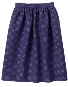 NWT Gymboree Mom Womens Christmas Holiday Blue Polka dot Silver Skirt Size 10 - Picture 1 of 1