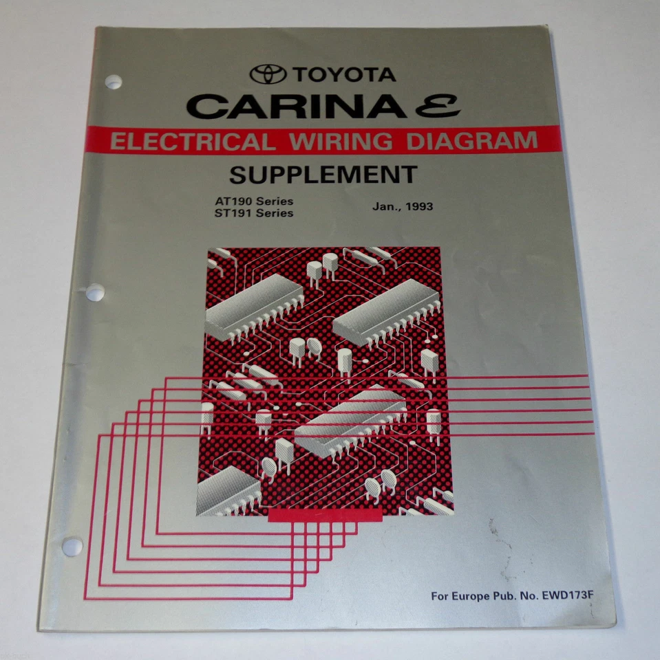Manual De Taller Eléctrico Toyota Carina E, 01/1993 - Imagen 1 de 1