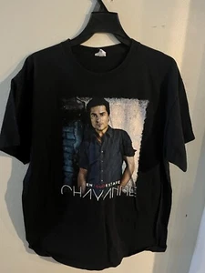 T-shirt Chayanne Tour Concert 2015 nera double face XL spedizione gratuita A1 - Foto 1 di 2
