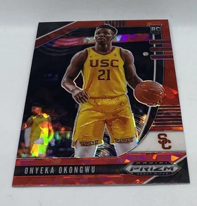 2020-21 PANINI PRIZM DRAFT PICKS RED CRACKED ICE ROOKIE RC ONYEKA OKONGWU #5 - Picture 1 of 3