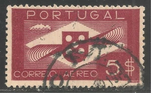 Portugal #C6 (AP1) VF USED - 1936-41 5e Symbol of Aviation - Picture 1 of 1