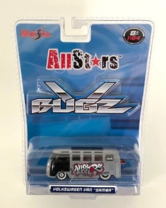 2007 MAISTO 1/64 ALL STARS V BUGZ VOLKSWAGEN VAN SAMBA VW BUS w/ graffiti HTF - Picture 1 of 5
