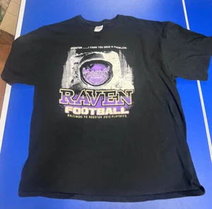 BALTIMORE RAVENS/HOUSTON TEXANS 2012 PLAYOFF SHIRT SIZE Xl Short Sleeve Shirt - Picture 1 of 5