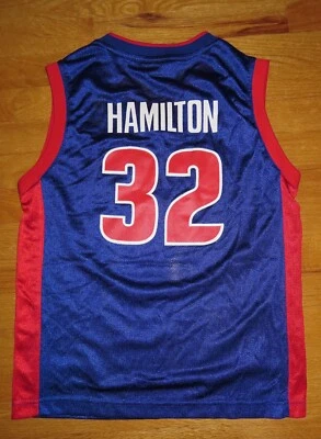 Reebok RICHARD HAMILTON Nº Camiseta deportiva de baloncesto 32 DETROIT PISTONS (MED) con etiquetas Foto 1 de 4