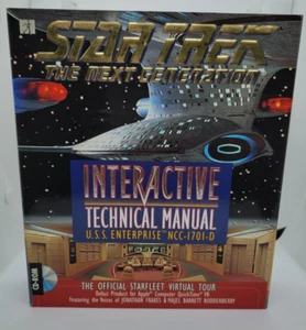 Star Trek The Next Generation TNG Interactive Technical Manual PC CD Big Box CIB - Bild 1 von 12
