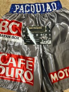Manny Pacquiao Autographed Signed Boxing Trunks Team Pacquiao COA