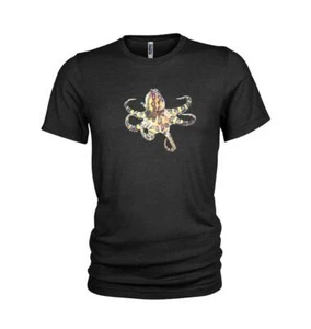 T-shirt uomo polpo con anelli blu - REEF POLPUS & immersioni subacquee - Foto 1 di 2