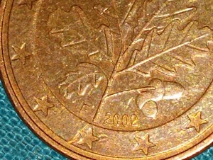 Moneda 5 céntimos euro Alemania 2002-F Roble - Imagen 1 de 3
