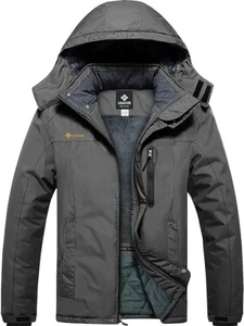 GEMYSE Mountain Waterproof Ski Snow Jacket Windproof Rain Winter Men S Iron Gray - Picture 1 of 8