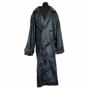 Nuevo gabardina larga para hombre 100 % piel de cordero real #11 - Imagen 1 de 4