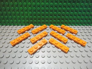 Lego 10 Orange 1x4 placa base NUEVA - Imagen 1 de 1