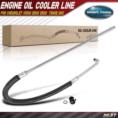 Conjunto de línea de manguera de enfriador de aceite de motor para Chevrolet K1500 2500 3500 Tahoe GMC Foto 1 de 4
