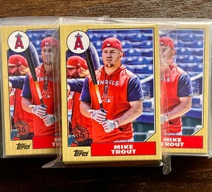 Actualización 2022 1987 Topps juego completo de inserción de béisbol (50 tarjetas) - Imagen 1 de 1