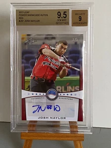 Josh Naylor 2013 Leaf Power Showcase rojo automático 3/5 BGS 9,5 autógrafo prospecto - Imagen 1 de 1
