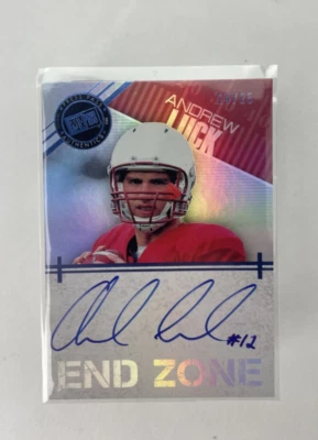 2012 Andrew Luck Press Pass RC Endzone Auto /25 #EZAL - Image 1 of 2