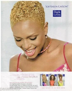 PUBLICITE ADVERTISING 105 2002 DARK and LOVELY shampoing colorant - Picture 1 of 1