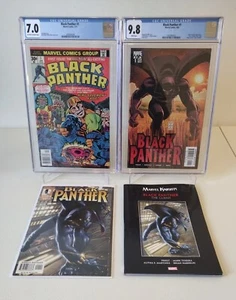 Black Panther #1 CGC 7.0 1977 Black Panther #1 CGC 9.8 Panther #1 1a App Okoye! - Foto 1 di 11