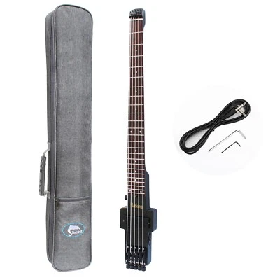 Batking Travel Bass Guitar Electric Headless Bass 5 Strings Electric Bass W/bag - Image 1 of 4