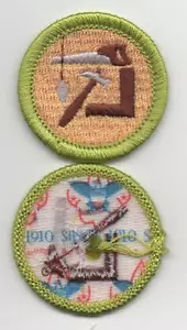 Woodworking Merit Badge, Type L, "Since 1910" Back (2012-Current) - Picture 1 of 1